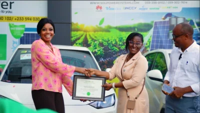 AAANew EV Hands Over EVs to Automation Ghana Group